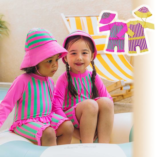 SET 러브프릴 여아동 래쉬가드 모자세트 802033