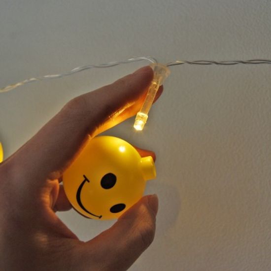 스마일 가랜드 LED 전구