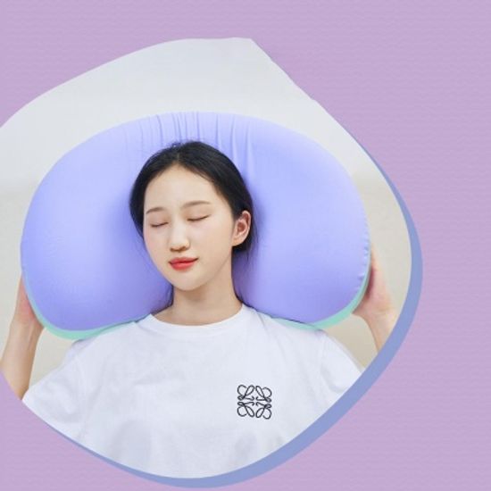 반달 마카롱 대형 메모리폼 폭신베개 2color