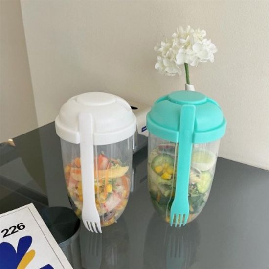 1L 대용량 휴대용 간편 샐러드 도시락통 텀블러4color