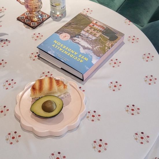 한국 전통 패브릭포스터 16 나비떨잠 설백색