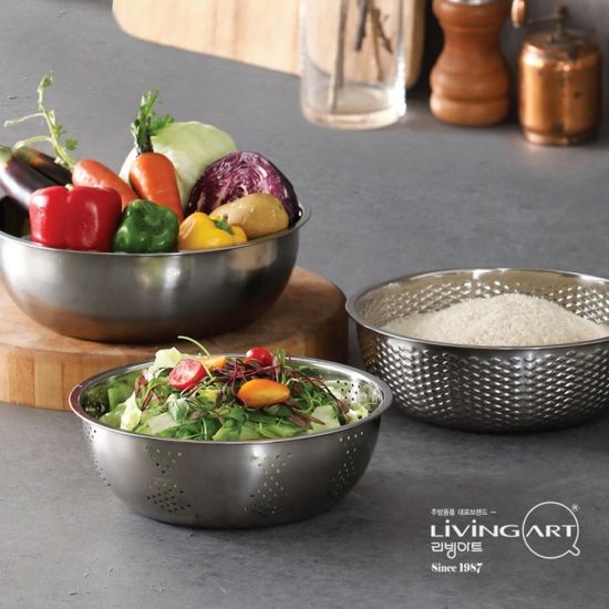 [리빙아트] 제로 스테인리스 혼합 믹싱볼 3종 세트