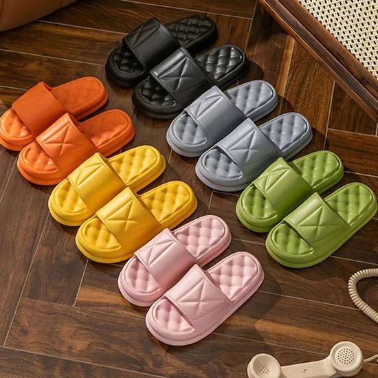 36 37 구름 다이아 패턴 EVA 슬리퍼(WFIRK0Q)