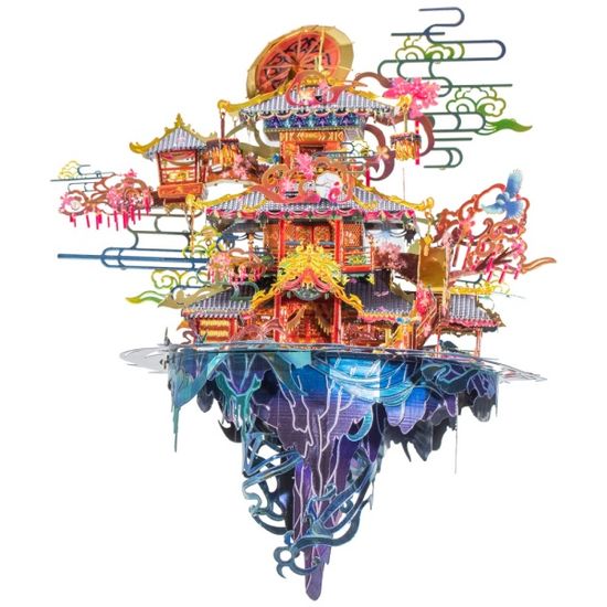 3D메탈퍼즐 월하신선의 집 모형 만들기