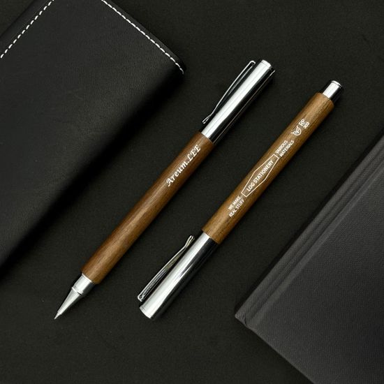 LOG RP-303 Natural Wood Rollerpen - 네추럴우드볼펜