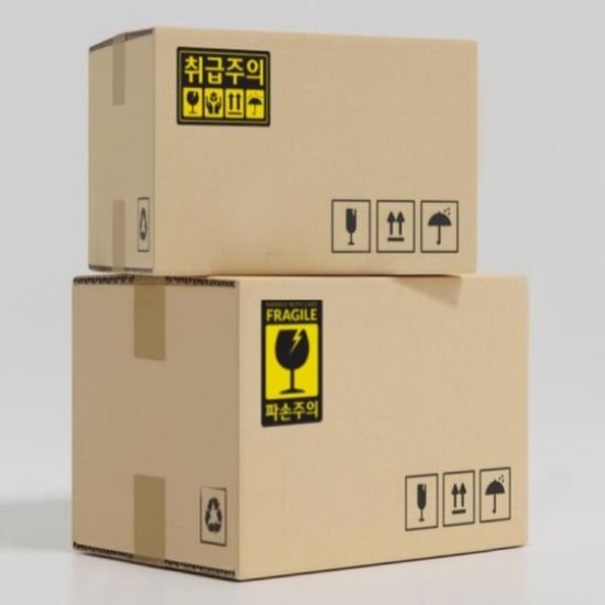 취급주의 파손주의 택배스티커 2종(500개) 박스포장