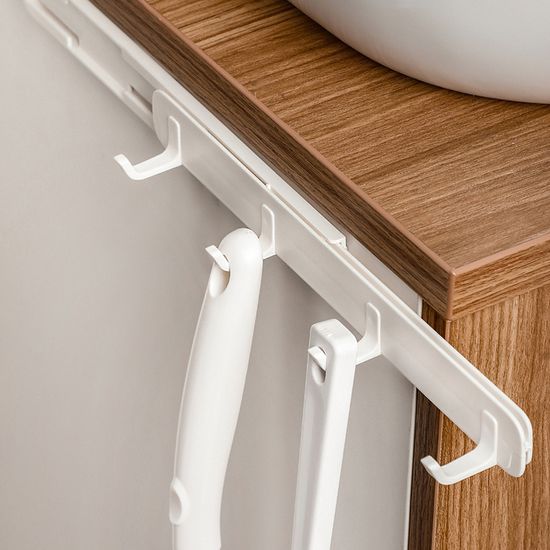 위글 슬라이딩 주방 부착식 조리도구 걸이