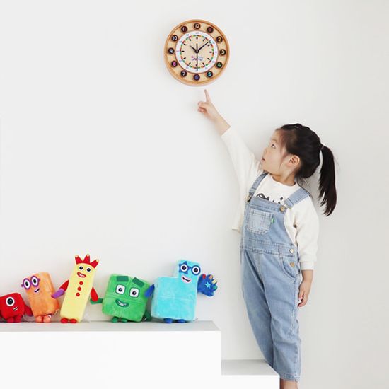 넘버블럭스 어린이 학습용 벽시계