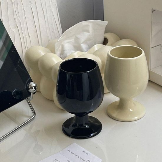 미니 고블렛풋잔 단색 빈티지와인잔 3color