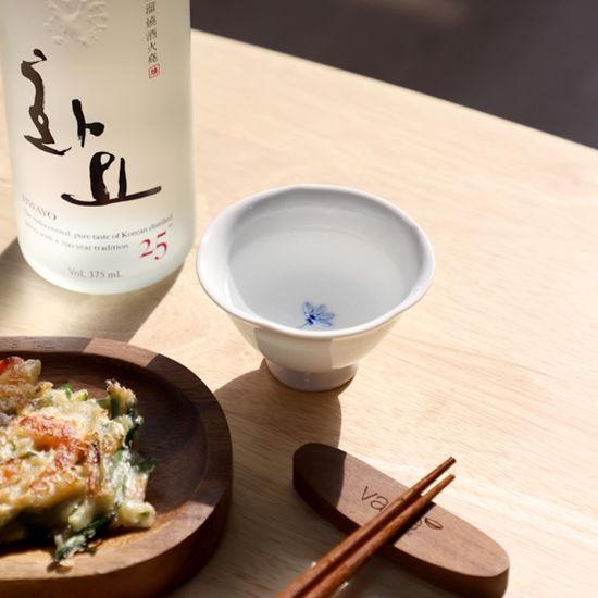 늘 한꽃 국산 백자 술잔 85ml 1p 4종 택1  