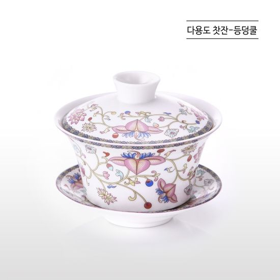 [화개] 다용도 찻잔세트 등덩쿨 (소)