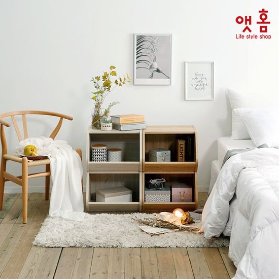 앳홈 미니 칸칸 오픈 공간박스(너츠 오픈) 2Colors