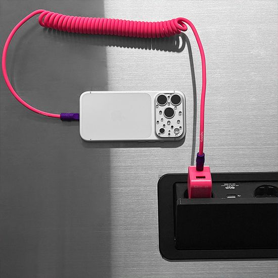 수피 비비드 컬러 실리콘 240W 초고속 케이블 C타입