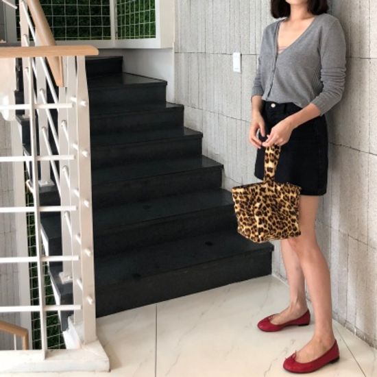 케이블랑 레오파드  미니블랑백