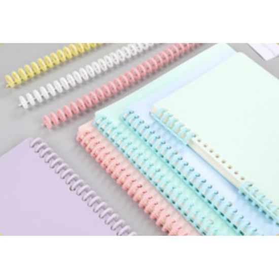 파스텔 30공 루즈링 미니 노트 A4 셀프제본 바인더링