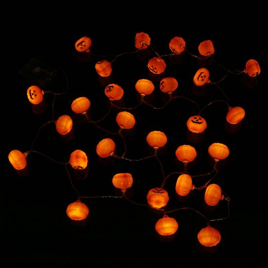 [도토로] 30구 LED 할로윈 호박 가랜드 전구(4.5M)