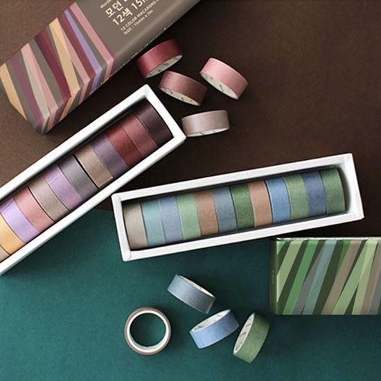 투코비 모던베이직 마스킹 테이프 15mm 12색