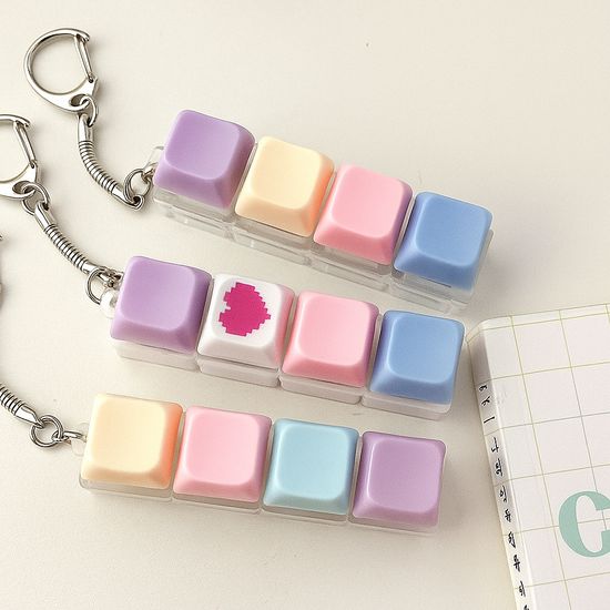 키보드키링 키캡키링 기계식 청축 딸깍이 열쇠고리 