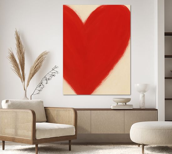 풀 하트 그림 액자 거실 카페 사무실 인테리어 애정운