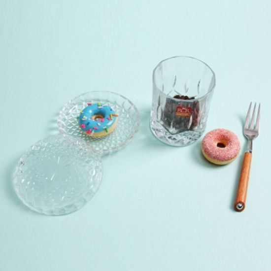 데일리 유리 컵뚜껑 or 컵받침 3P set