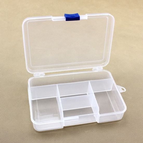 투명 소품 수납함 멀티박스(5칸)/미니 정리함 부품함