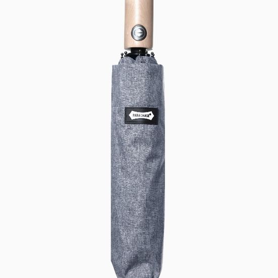 파라체이스 3234 코튼혼방 포플러 우드 3단 우산 양산