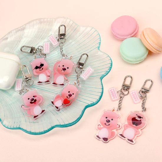 잔망루피 투명아크릴 키링 D타입