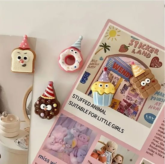 5개 세트 디저트 냉장고 마그넷 자석 주방 장식 칠판