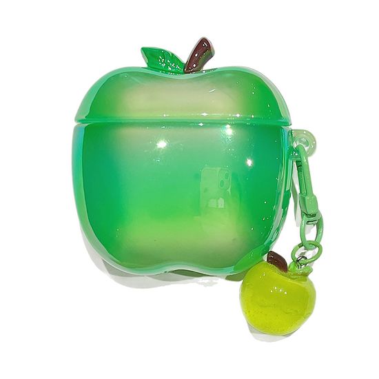 에어팟 4 3 2 1 프로 귀여운 사과 실리콘 키링 케이스