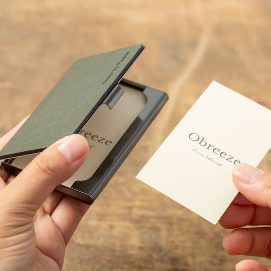 [무료각인]오브리즈 천연소가죽 명함케이스