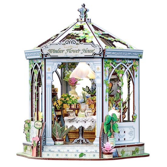 핸즈크라프트 DIY미니어처 북눅 윈저플라워 하우스