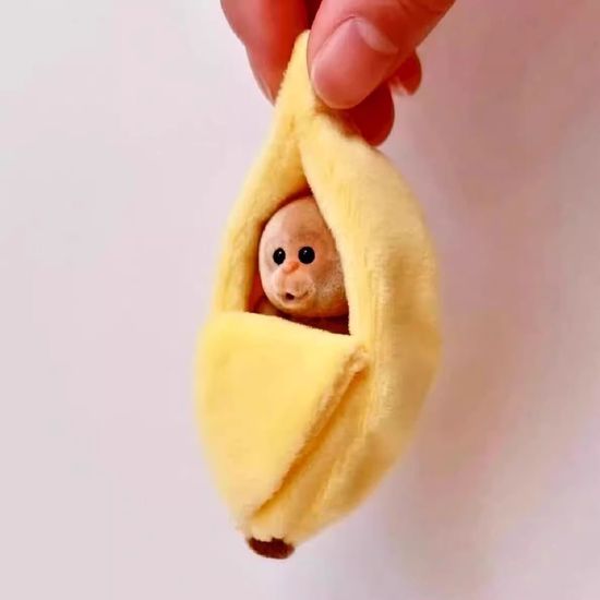 미니 원숭이 인형 바나나집 바나나 인형 홈데코 소품