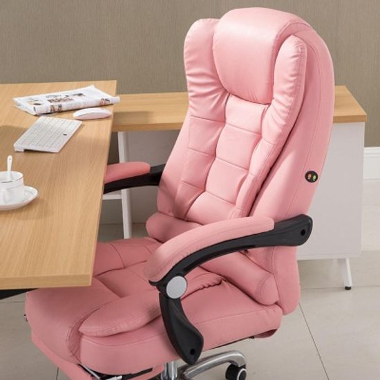 컴퓨터 사무실 게이밍 보스 침대형 PU 가죽 안마 의자