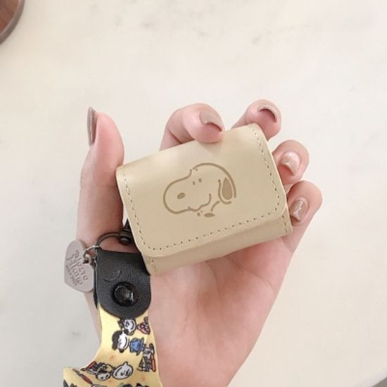 에어팟프로 캐릭터 가죽케이스 스트랩_스누피 147/PRO