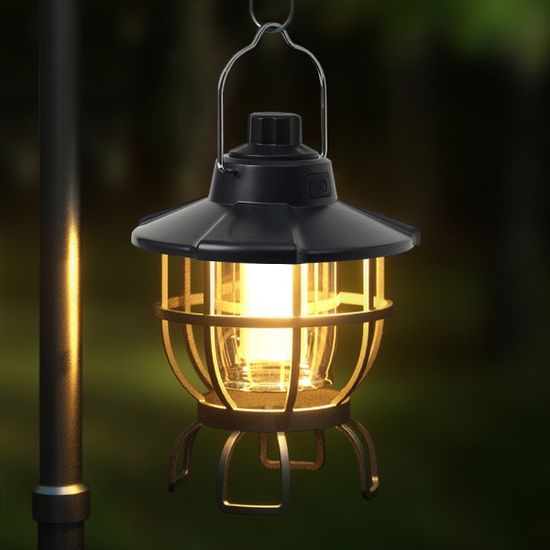 LED 해피무드 캠핑랜턴 L2(블랙) 텐트 야외랜턴