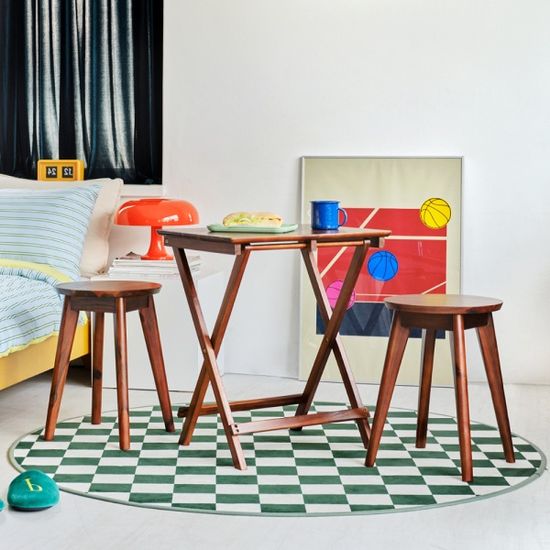 에이든_티크 스툴