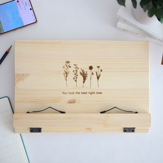 프라임 레드파인 원목 라도 독서대