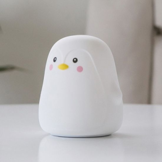 아이린 실리콘 무선 충전식 LED 동물 무드등,펭귄