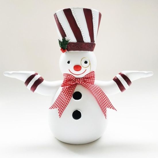 크리스마스 장식 산타클로스 눈사람 모형 트레이 선반