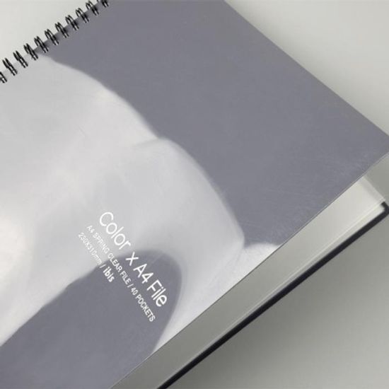 11925 컬러PP스프링클리어화일40P(SP)