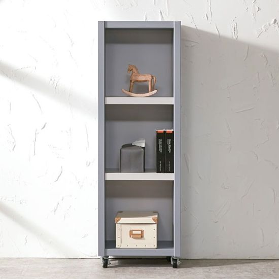 롤링 3단 이동형 미니 책장 슬림 틈새장 400 (착불)