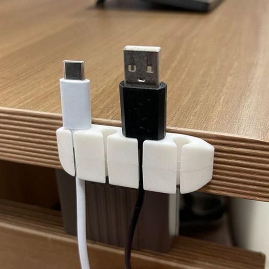 4구 케이블 정리 실리콘 전선정리 홀더 USB 선정리