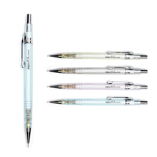 0.5mm 제도샤프 PRO 12세트(투명혼합) 문화샤프