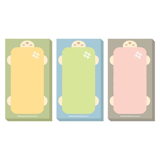 메론빵 거북이 미니메모지