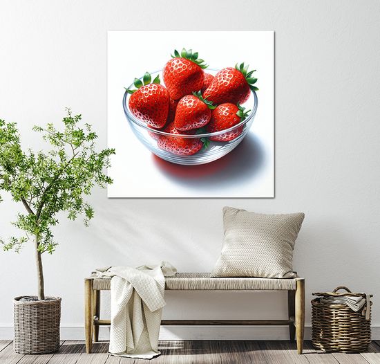 팝아트 딸기 그림 현관 거실 인테리어 액자 소형