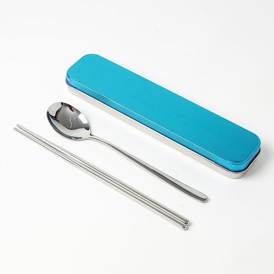 키친포어 스텐 휴대용 수저세트 수저통