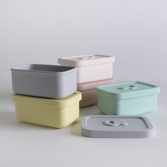 커즈 실리콘 밀폐용기 4p세트 중 350ml 5color 택1