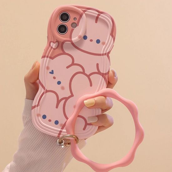 갤럭시s26 25 24 23 22 동물 캐릭터 링 스트랩 케이스