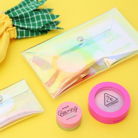 샤인 에브리포켓 홀로그램 글리터 납작 파우치