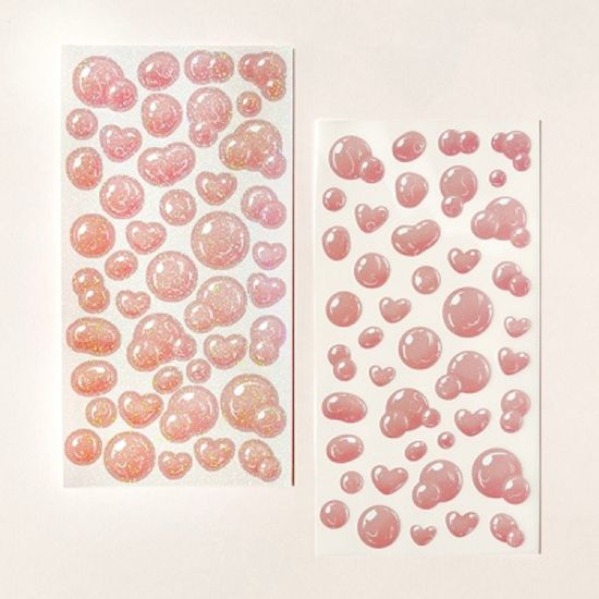 [도롱상점] 방울 컨페티스티커_핑크